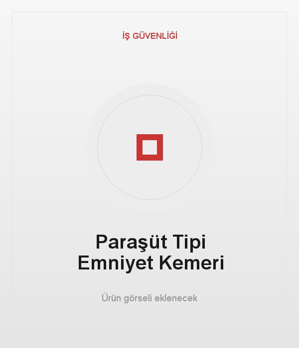Paraşüt Tipi Emniyet Kemeri